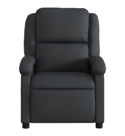 Fauteuil inclinable noir cuir véritable