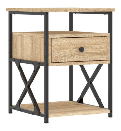 Table de chevet chêne sonoma 40x42x55 cm bois d'ingénierie