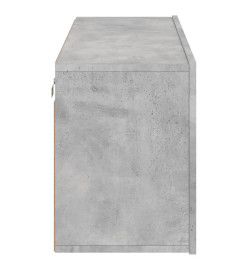 Meuble TV mural gris béton 100x30x41 cm