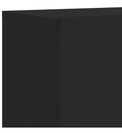 Meubles TV muraux 2 pcs noir 80x30x41 cm