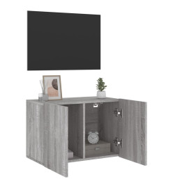 Meuble TV mural sonoma gris 60x30x41 cm