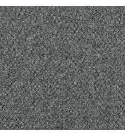 Canapé 2 places avec oreillers gris foncé 140 cm tissu