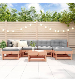 Salon de jardin 7 pcs bois massif douglas