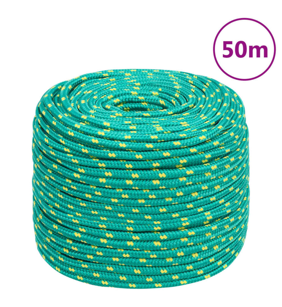 Corde de bateau Vert 6 mm 50 m Polypropylène