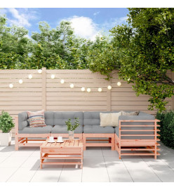 Salon de jardin 6 pcs bois massif douglas