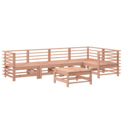 Salon de jardin 6 pcs bois massif douglas