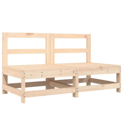 Salon de jardin 6 pcs Bois de pin massif