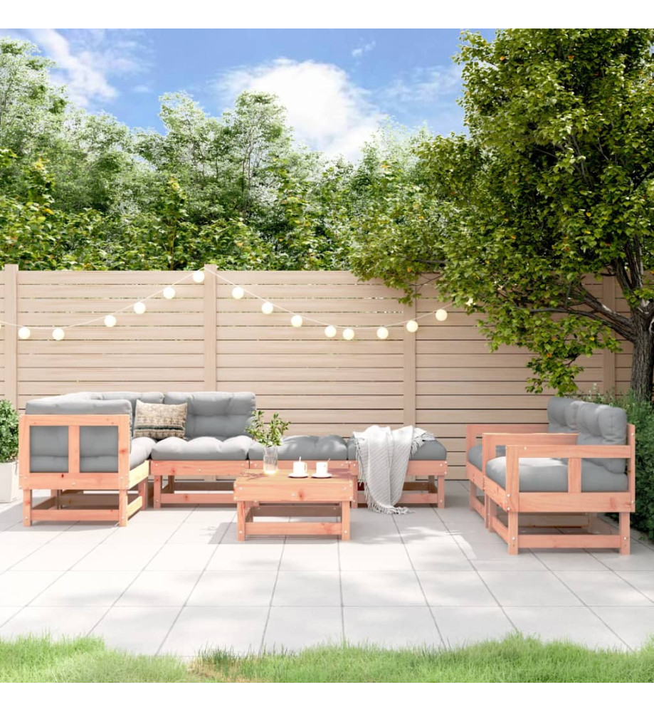 Salon de jardin 8 pcs bois massif douglas Salon de jardin 8 pcs bois massif douglas