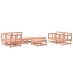 Salon de jardin 8 pcs bois massif douglas