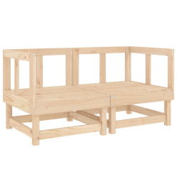 Salon de jardin 11 pcs Bois de pin massif