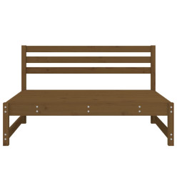 Canapé central de jardin marron miel 120x80 cm bois pin massif