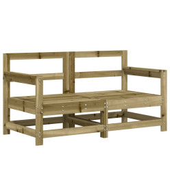 Canapés d'angle de jardin 2 pcs bois de pin imprégné