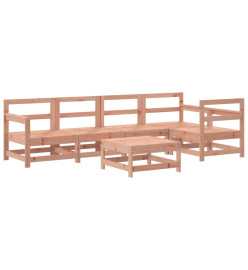 Salon de jardin 6 pcs bois massif douglas