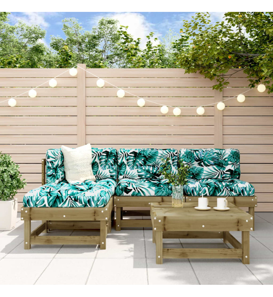 Salon de jardin 5 pcs bois de pin imprégné Salon de jardin 5 pcs bois de pin imprégné