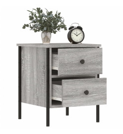 Tables de chevet 2 pcs sonoma gris 40x42x50cm bois d'ingénierie
