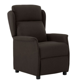 Fauteuil inclinable Marron foncé Tissu