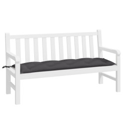 Coussin de banc de jardin anthracite 150x50x7 cm tissu oxford