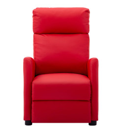 Fauteuil de massage électrique Rouge Similicuir