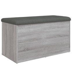 Banc de rangement sonoma gris 82x42x45 cm Bois d'ingénierie