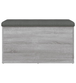 Banc de rangement sonoma gris 82x42x45 cm Bois d'ingénierie