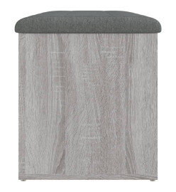 Banc de rangement sonoma gris 82x42x45 cm Bois d'ingénierie