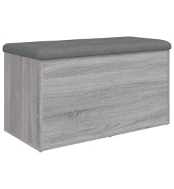 Banc de rangement sonoma gris 82x42x45 cm Bois d'ingénierie