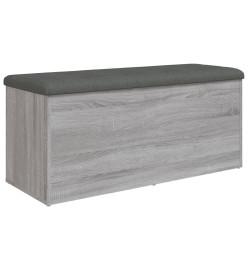 Banc de rangement sonoma gris 102x42x45 cm bois d'ingénierie