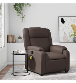 Fauteuil de massage inclinable Marron Similicuir