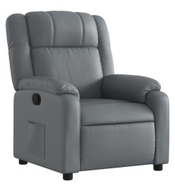 Fauteuil inclinable Gris Similicuir