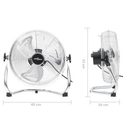 Ventilateur de sol 3 vitesses 40 cm 40 W