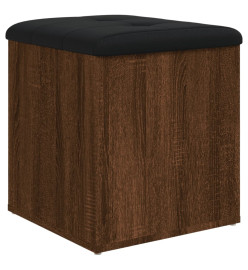 Banc de rangement chêne marron 42x42x45 cm bois d'ingénierie