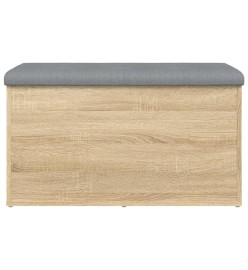 Banc de rangement chêne sonoma 82x42x45 cm bois d'ingénierie