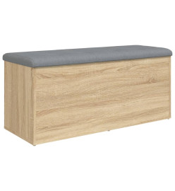 Banc de rangement chêne sonoma 102x42x45 cm bois d'ingénierie