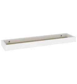 Étagères murales Loggia 2 pcs Chêne et blanc 60x15x4 cm MDF