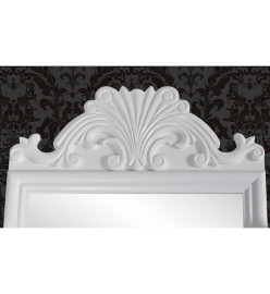 Coiffeuse avec miroir pivotant rectangulaire MDF
