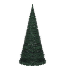 Sapin de Noël artificiel pré-éclairé avec guirlandes vert 210cm