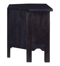 Meuble TV Café noir clair 100x40x45 cm Bois massif d'acajou