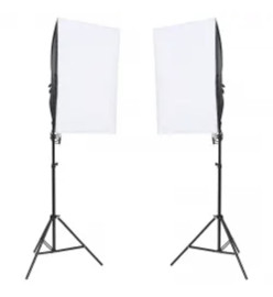 Kit de studio photo avec éclairage toile de fond et réflecteur