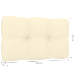 Banc d'angle de jardin et coussins 239 cm Bois de pin imprégné