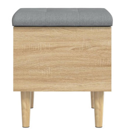 Banc de rangement chêne sonoma 42x42x46 cm bois d'ingénierie