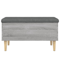 Banc de rangement sonoma gris 82x42x46 cm bois d'ingénierie