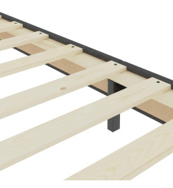 Sommier tapissier Gris foncé Tissu 100x200 cm