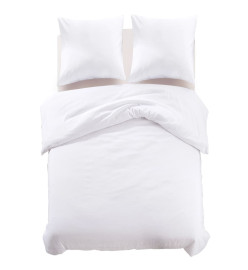 Ensemble de housse de couette Blanc 200x220/60x70 cm