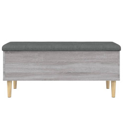 Banc de rangement sonoma gris 102x42x46 cm bois d'ingénierie