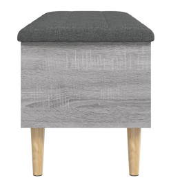 Banc de rangement sonoma gris 102x42x46 cm bois d'ingénierie