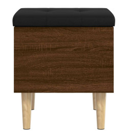 Banc de rangement chêne marron 42x42x46 cm bois d'ingénierie