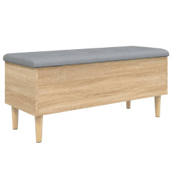 Banc de rangement chêne sonoma 102x42x46 cm bois d'ingénierie