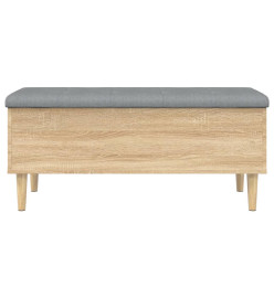 Banc de rangement chêne sonoma 102x42x46 cm bois d'ingénierie