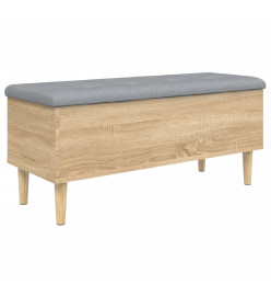 Banc de rangement chêne sonoma 102x42x46 cm bois d'ingénierie