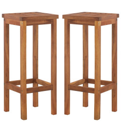 Ensemble de bar de jardin 7 pcs bois d'acacia solide